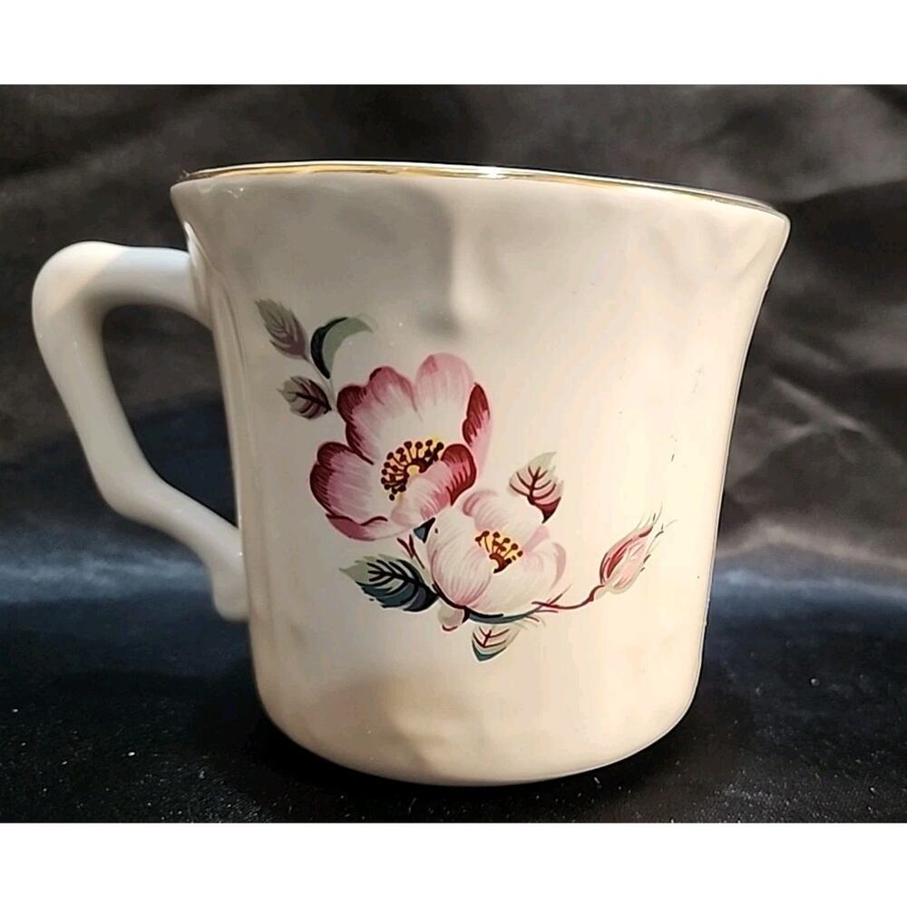 Cup & Saucer HWE1 pattern by House of Webster, featuring pink floral designs - Picture 6 of 8